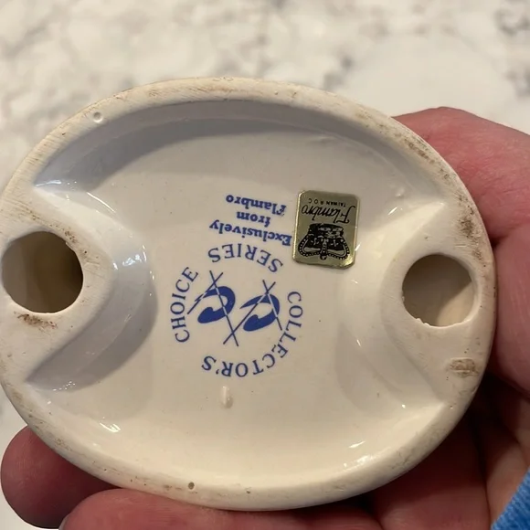 Flambro Collector Series boy and dog on fence Hummel Look Alike Vintage - cute! - Picture 5 of 8